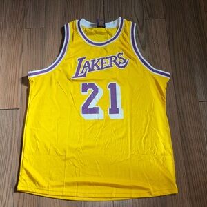 LA Lakers Michael Cooper #21 Jersey Retirement Ceremony Game XL